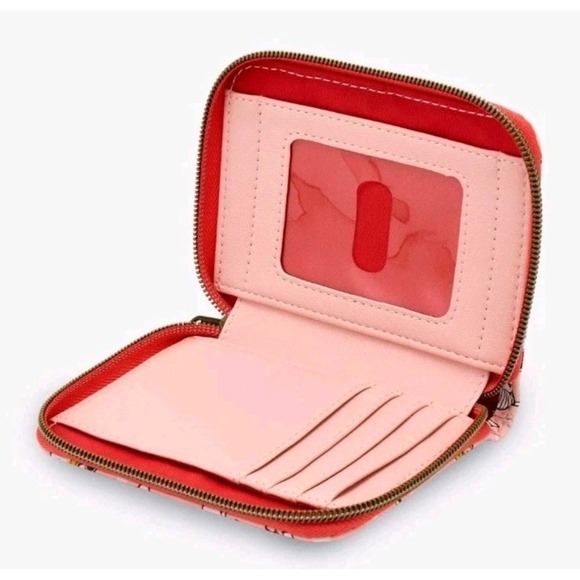 NEW Peanuts Snoopy & Woodstock Heart Valentines Crossbody Bag & LOUNGEFLY WALLET - Picture 8 of 9